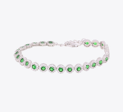 Green Fall Sterling Silver Bracelet - MAHROZE UK