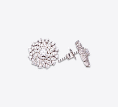 Floral Sterling Silver Studs