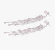 Dangling Chains Sterling Silver Earrings - MAHROZE UK