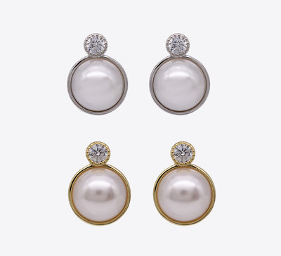 Freshwater Pearl Sterling Silver Studs
