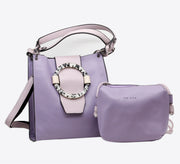 Purple Love Bag With Pouch