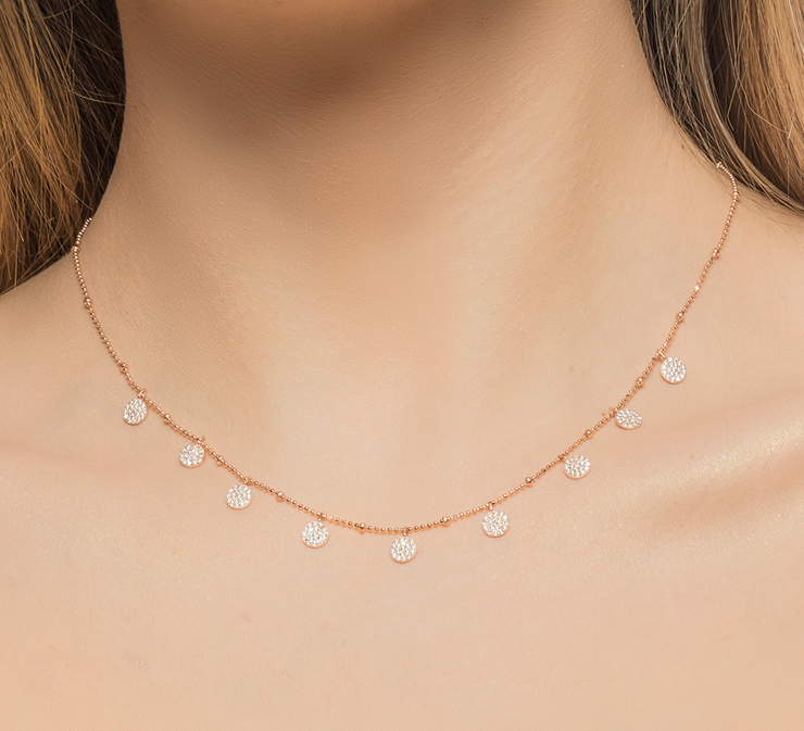 Rose Gold Sterling Silver Necklace
