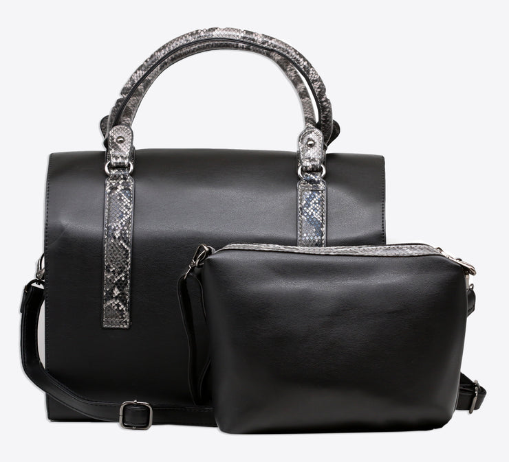 Attractive Black Bag With Pouch