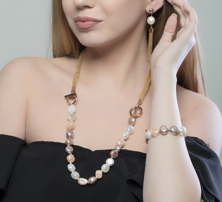 Pastel Pearls Necklace Set