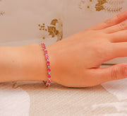Pink Lace Sterling Silver Bracelet -  MAHROZE UK