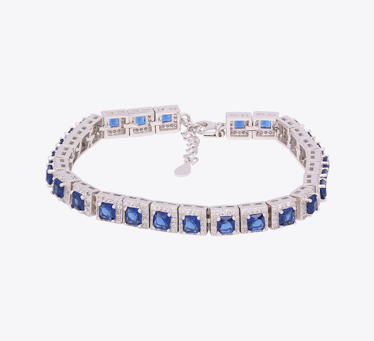 Berry Blue Sterling Silver Bracelet - MAHROZE UK