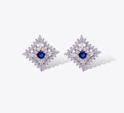 Edgy Crystals Sterling Silver Studs - MAHROZE UK