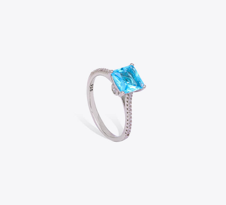 Bold Blue Sterling Silver Ring