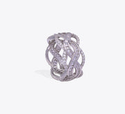 Intricate Swirls Sterling Silver Ring - MAHROZE UK