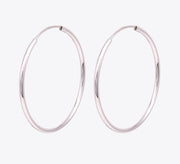 Silver Hoop Sterling Silver Earrings - MAHROZE UK
