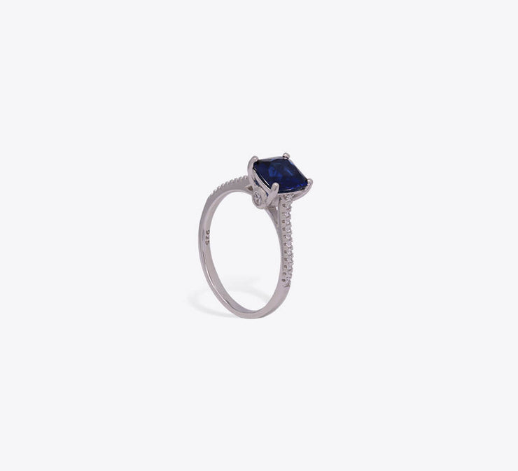 Ocean blue Sterling Silver Ring - MAHROZE UK