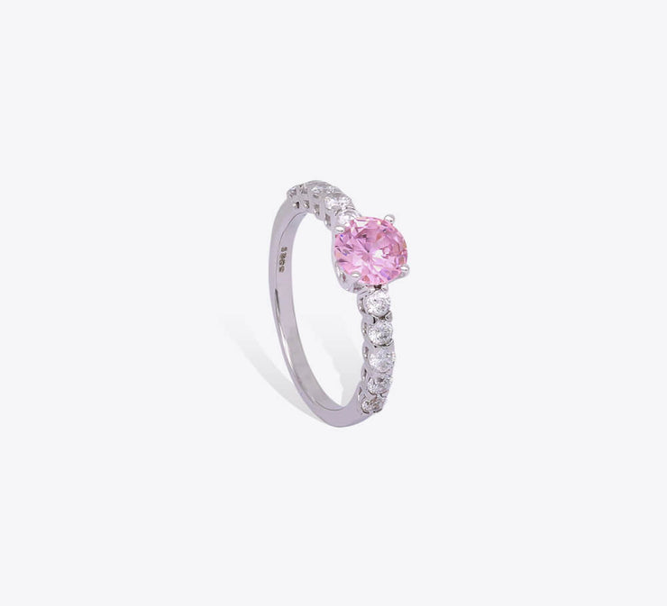 Prismatic Pink Sterling Silver Ring - MAHROZE UK