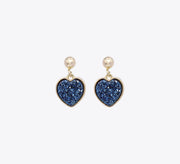 Blue Deep Love Sterling Silver Earrings - MAHROZE UK