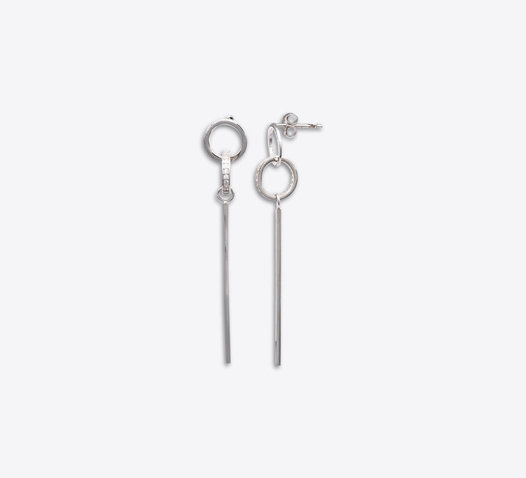 Drop Game Sterling Silver Earring