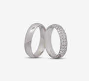 Lifeline Sterling Silver Couple Ring