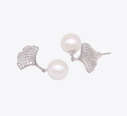 Silver Freshwater Pearl Sterling Silver Earrings - MAHROZE UK
