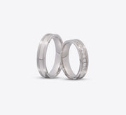 Desire Sterling Silver Couple Ring