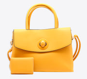 Bright Yellow Bag With Wallet