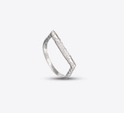 Trendy Sides Sterling Silver Ring