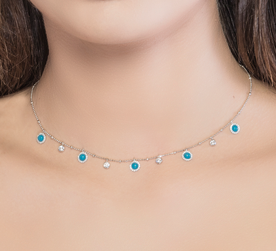 Forever Blue Sterling Silver Necklace