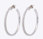Large Thinly Hoops Sterling Silver Earrings - MAHROZE UK