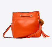 Sparkling Orange Bag With Pouch