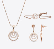 Trending Cycle Sterling Silver Pendant Set